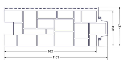 "КРУПНЫЙ КАМЕНЬ", ЦВЕТ ГРАФИТ, СЕРИЯ СТАНДАРТ