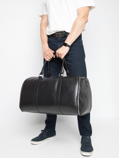 Кожаный портплед / дорожная сумка Goffredo 
Premium black (арт. 4045-51)