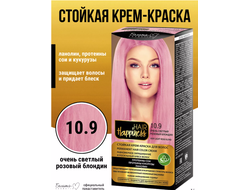 Белита-М Hair Happiness Стойкая Крем-краска для волос Аммиачная тон 10.9 Очень светлый Розовый блонд