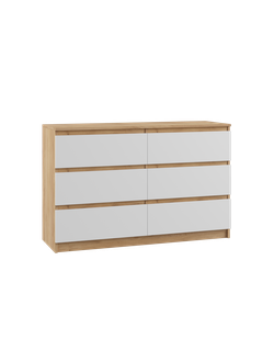 Мадера Комод К6М Крафт золотой/Белый