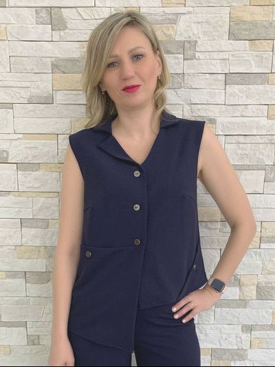 Жилет 711-1224 синий