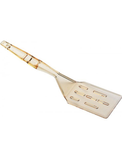 Лопатка с прорезями 35,5 см янтарная, поликарбонат