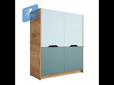 Шкаф для одежды ШК-004 РИЧ Мята/Сумеречный голубой (Стиль)