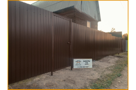 Остров Ясачный - Установка забора из профлиста