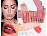 Набор матовых блесков для губ Huda Beauty NUDE NEW 12шт