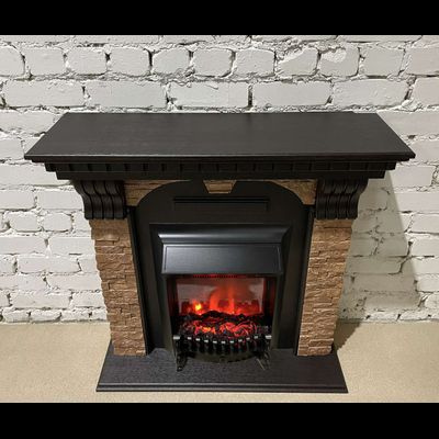 Электрокамин Дублин BL M4 с очагом Fobos