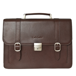 Кожаный портфель Tolmezzo brown (арт. 2023-31)