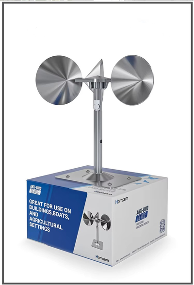 Отпугиватель для птиц зеркальный ветряной с двумя видами креплений