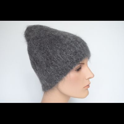 Шапка мохеровая вязаная темно-серая Vizio Италия 9020 CYO