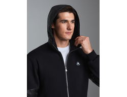 Теплый спортивный костюм мужской  12SKM-1598 (черный)