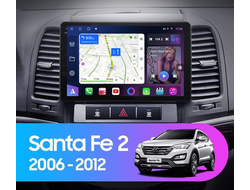 Штатная магнитола FarCar HL008M (Черная рамка) для Hyundai Santa Fe 2 (2006-2012) на Android (4gb/64gb/DSP/WiFi/4G/GPS/BT)