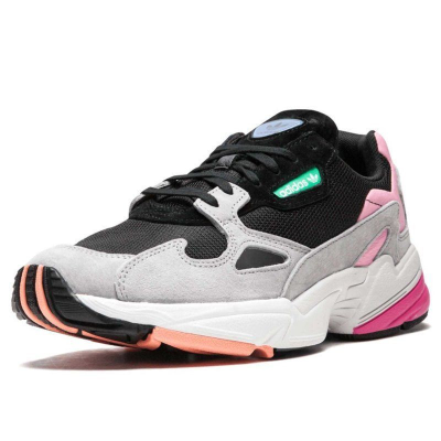 Adidas Falcon (серые с розовым/зеленым)