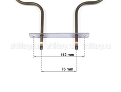 ТЭН для духовки для плит Лысьва 1200W, нижний