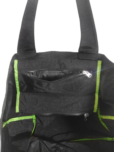 (АРТИКУЛ: 9850/2) СУМКА БОЛЬШАЯ, ТЕКСТИЛЬ, ЧЕРНАЯ С РОЗОВОЙ АППЛИКАЦИЕЙ, С РУЧКАМИ ЧЕРЕЗ ПЛЕЧО