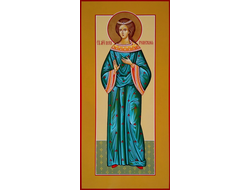 Вера Римская, святая мученица, отроковица. Рукописная мерная икона.