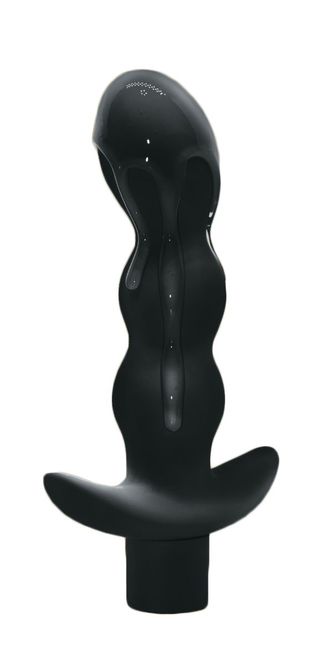 Чёрный анальный вибромассажёр Naughty - 14,5 см. Производитель: Lola toys, Россия