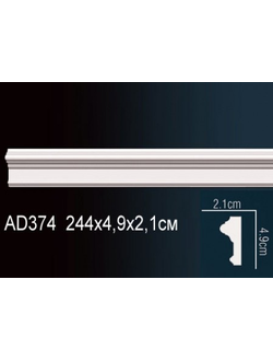 Молдинг гладкий AD374