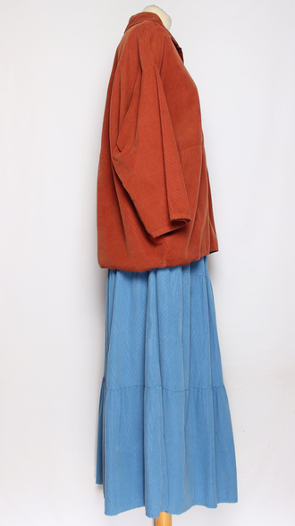 Рубашка "Вельветовая" терракотовая р.46-52