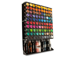 Модуль настенный под пигменты на 100 тар 1 унция с полкой