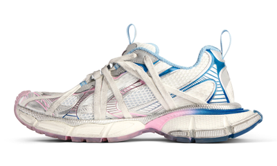 Balenciaga 3XL Extreme Lace Trainers White Grey Blue Pink