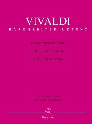 Vivaldi, Antonio Die vier Jahreszeiten für Violine und Streicher für Violine und Klavier