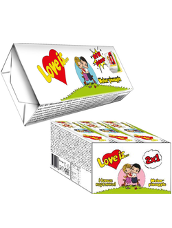 LOVE IS жевательная конфеты со вкусом Дыня Ананас 25гр (12)*18