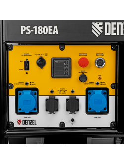 Генератор бензиновый PS-180EA, 18 кВт,230 В, 65л, разъём ATS,эл.старт Denzel