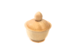 Солонка деревянная 40*70 малая заготовка без росписи