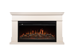 Каминокомплект: Очаг Royal Thermo Aurora RTFP/P-AR40LS, портал California 42/40/36, молочный