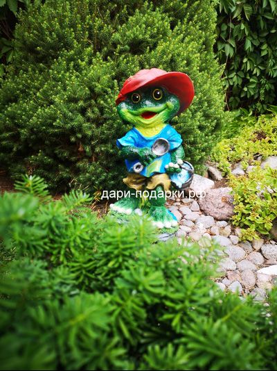Лягушка с ложкой - загребушкой - все деньги в дом !!! 50*28см   3,2кг   полистоун Россия 3259/011279-1**