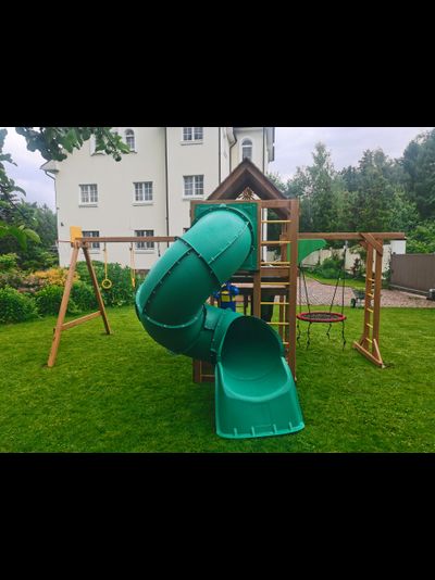 Детская площадка IgraGrad Крафт Pro 4 с трубой мод.2