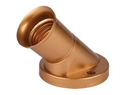 Ecola патрон накладной наклонный E27 Золото AB7SNGEAY