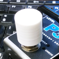 Насадка на кнопку педали эффектов, высокая (3D печать), 1 шт (белая)