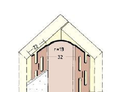 Профиль внутренний угловой с радиусом 23,5мм 305 см Protektor Артикул: 3780