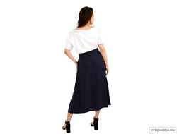 Юбка синяя льняная Linea Cinque 43/33923