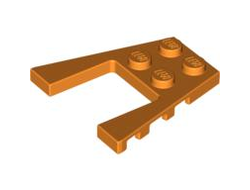 Wedge, Plate 4 x 4, Orange (43719 / 4180436 / 4234936 / 4551219 / 4561037 / 6031945 / 6227177 / 6275412)