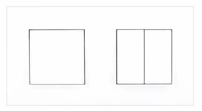 Рамка 2 поста белая - Quadro 45 - Efapel 45920 TBR