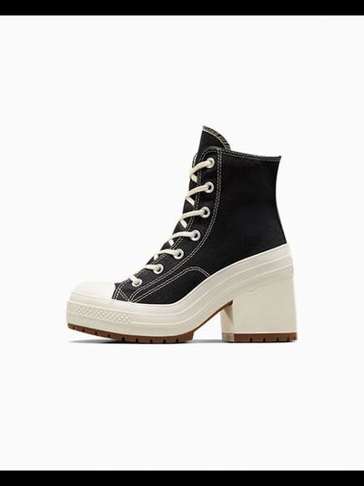 Кеды Converse De Luxe Heel высокие черные женские
