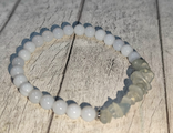 Браслет халцедон,аквамарин