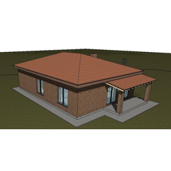 Одноэтажный дом с тремя спальнями 105м² (S86)