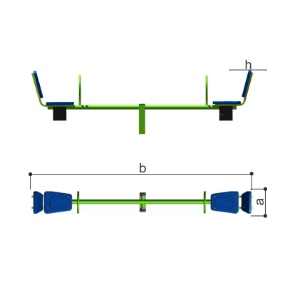Качалка-балансир (цельная балка) Romana 108.50.00