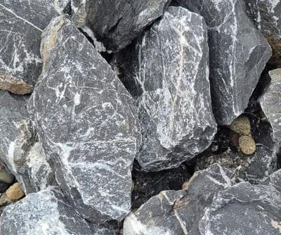Черный мрамор, фракция 100-150 мм