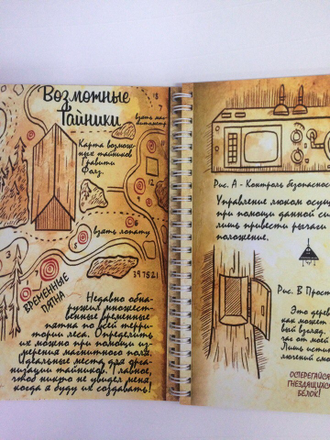 Комплект дневников Гравити Фолз 1, 2, Билла и 5