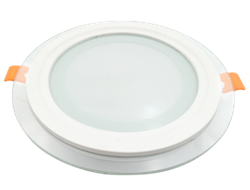 Ультратонкие встраиваемые светильники downlight со стеклом и подсветкой