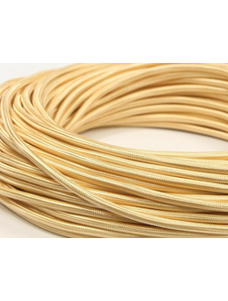 Провод декоративный ПДК 2х2,5 золото шёлк