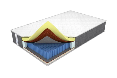 Матрас анатомический / ортопедический на усиленном блоке независимых пружинах, с пеной «Memory Foam» + пена Loform  - Memory premium lof extra