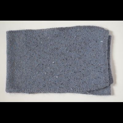 Голубая женская шапка с отворотом Vizio Италия 6917 CRY