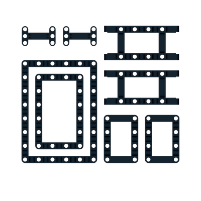 !АНАЛОГ! Technic Beam Frames /  Frames 2,  (FRM2)
