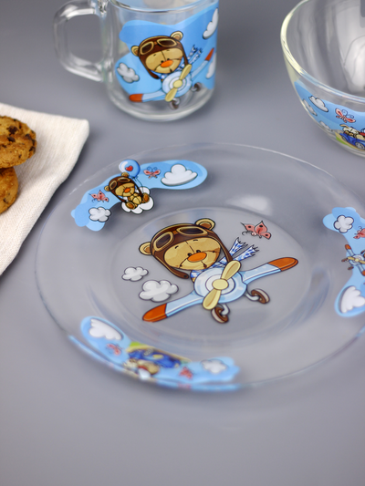 Набор посуды для завтрака "Медвежонок"