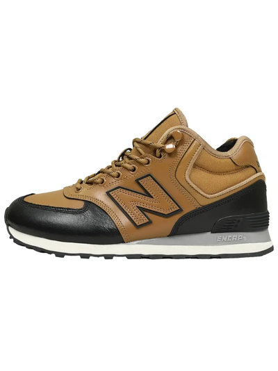 New Balance 574 Mid Brown Black с мехом